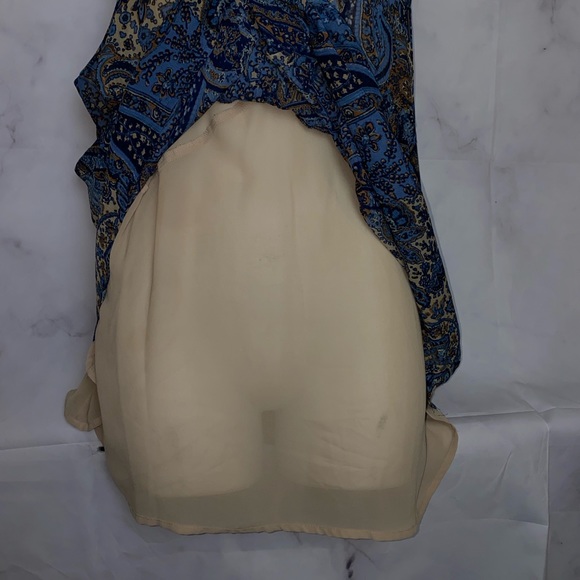 NWOT A.N.A Paisley Pleated Sleeveless Casual Blouse 2X - Picture 6 of 9